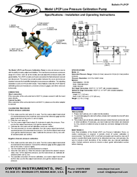 Thumbnail of document Manual - LPCP Low Pressure Calibration Pump